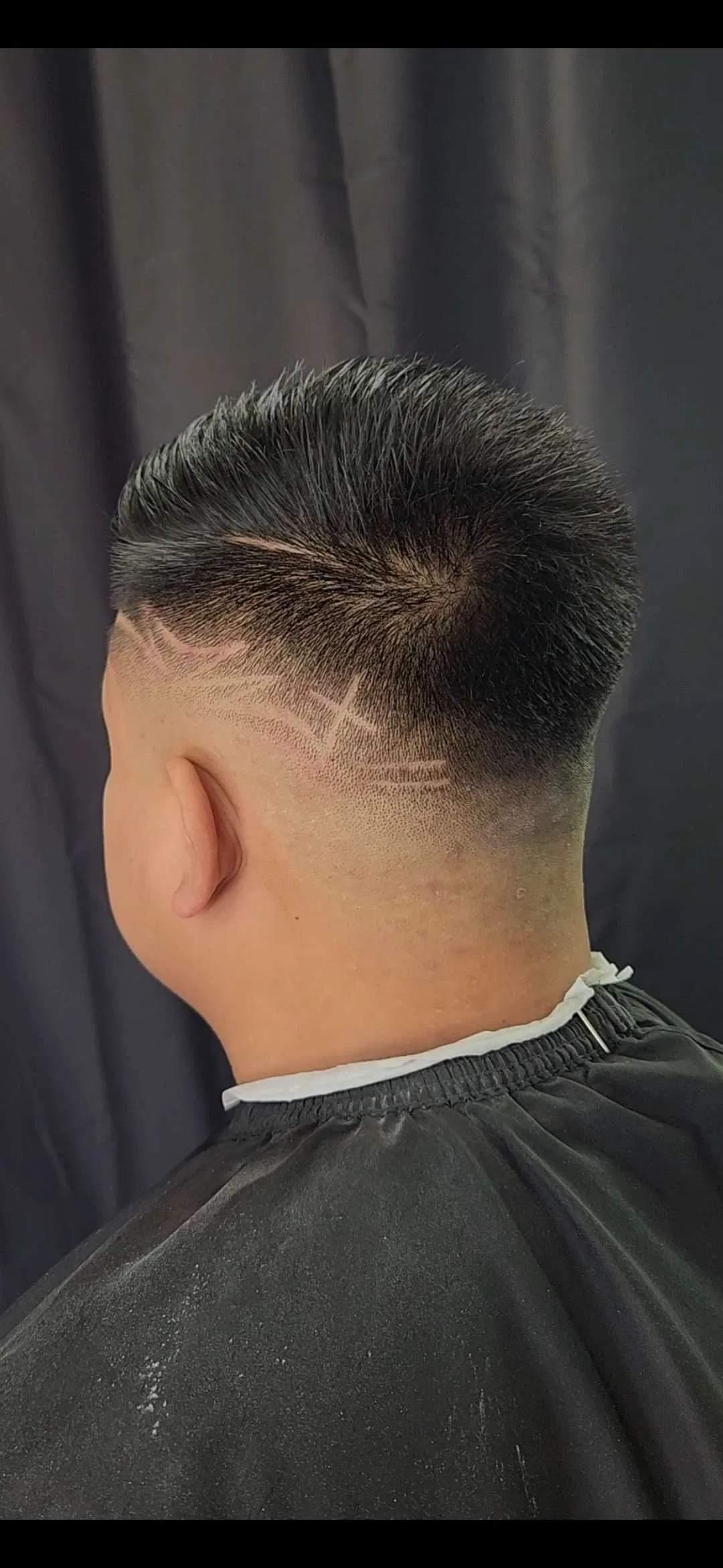 Mid fade with design